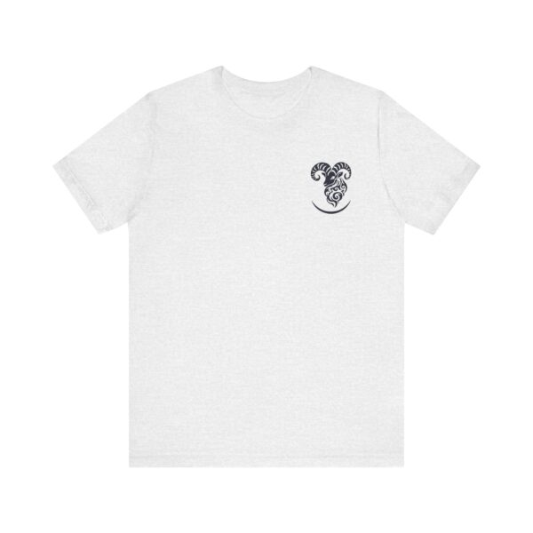 Minimalist Aries Zodiac T-Shirt with "No Risk, No Reward" - Unisex White Tee for Astrology Lovers - Image 7