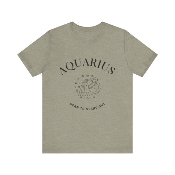 Minimalist Aquarius Zodiac T-Shirt - Unisex White Tee for Astrology Lovers - Image 11