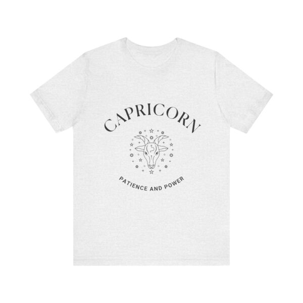 Minimalist Capricorn Zodiac T-Shirt - Unisex White Tee for Astrology Lovers - Image 5