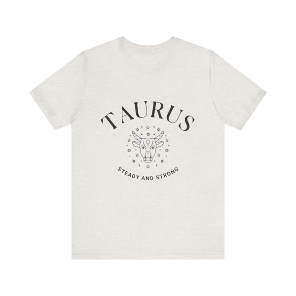 Minimalist Taurus Zodiac T-Shirt - Unisex White Tee for Astrology Lovers - Image 8