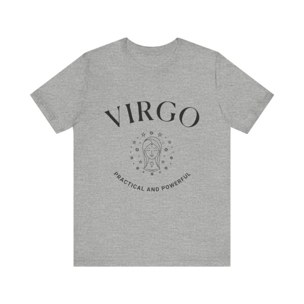 Minimalist Virgo Zodiac T-Shirt - Unisex White Tee for Astrology Lovers - Image 12