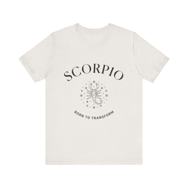 Minimalist Scorpio Zodiac T-Shirt - Unisex White Tee for Astrology Lovers - Image 7