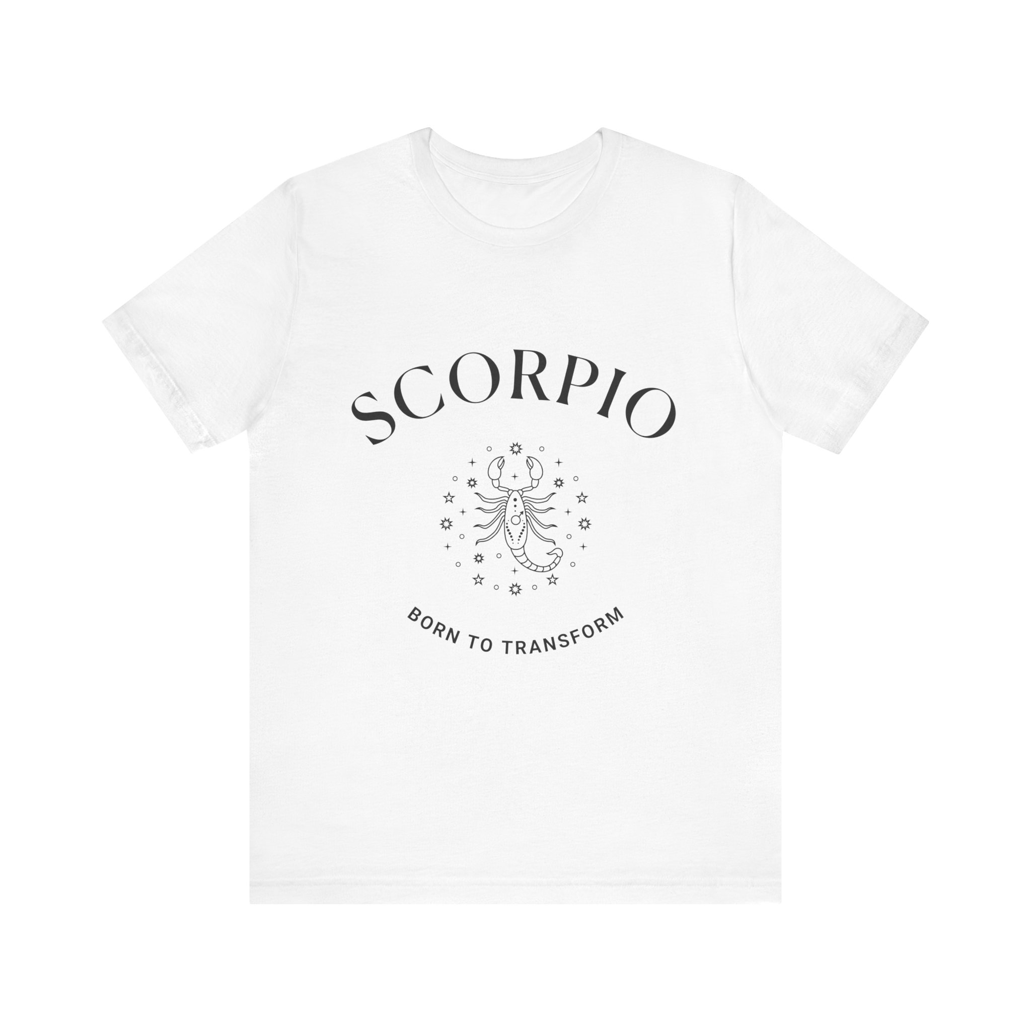 Minimalist Scorpio Zodiac T-Shirt - Unisex White Tee for Astrology Lovers