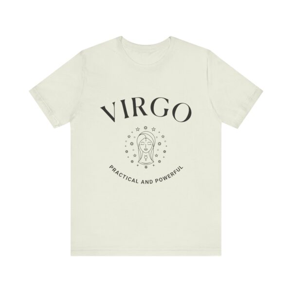 Minimalist Virgo Zodiac T-Shirt - Unisex White Tee for Astrology Lovers - Image 9