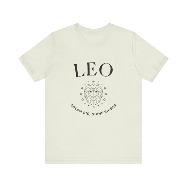 Minimalist Leo Zodiac T-Shirt - Unisex White Tee for Astrology Lovers - Image 9