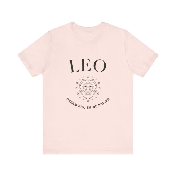 Minimalist Leo Zodiac T-Shirt - Unisex White Tee for Astrology Lovers - Image 4