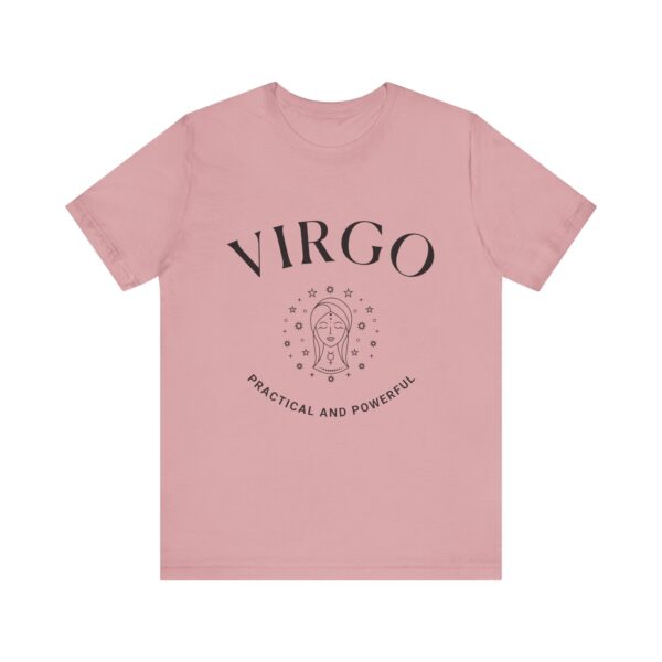 Minimalist Virgo Zodiac T-Shirt - Unisex White Tee for Astrology Lovers - Image 15