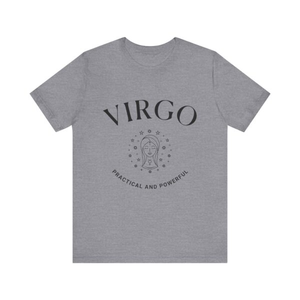 Minimalist Virgo Zodiac T-Shirt - Unisex White Tee for Astrology Lovers - Image 13