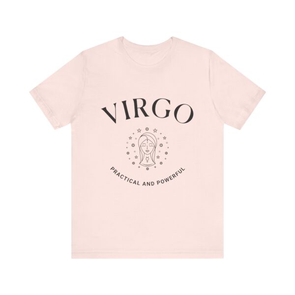 Minimalist Virgo Zodiac T-Shirt - Unisex White Tee for Astrology Lovers - Image 4