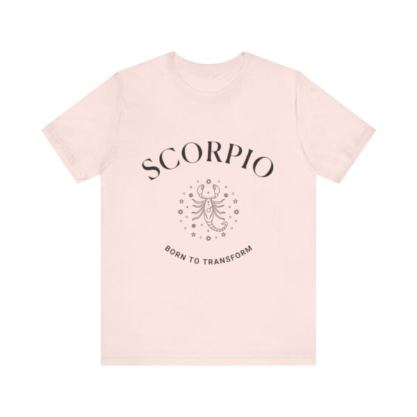 Minimalist Scorpio Zodiac T-Shirt - Unisex White Tee for Astrology Lovers - Image 4