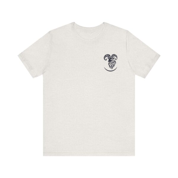 Minimalist Aries Zodiac T-Shirt with "No Risk, No Reward" - Unisex White Tee for Astrology Lovers - Image 10