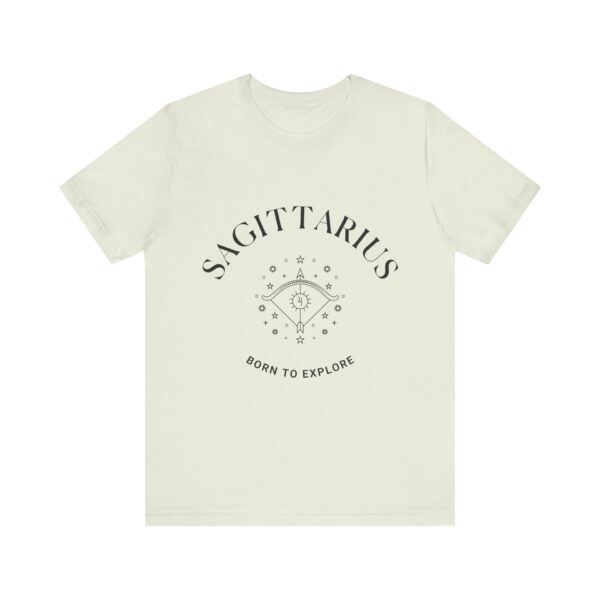Minimalist Sagittarius Zodiac T-Shirt - Unisex White Tee for Astrology Lovers - Image 9