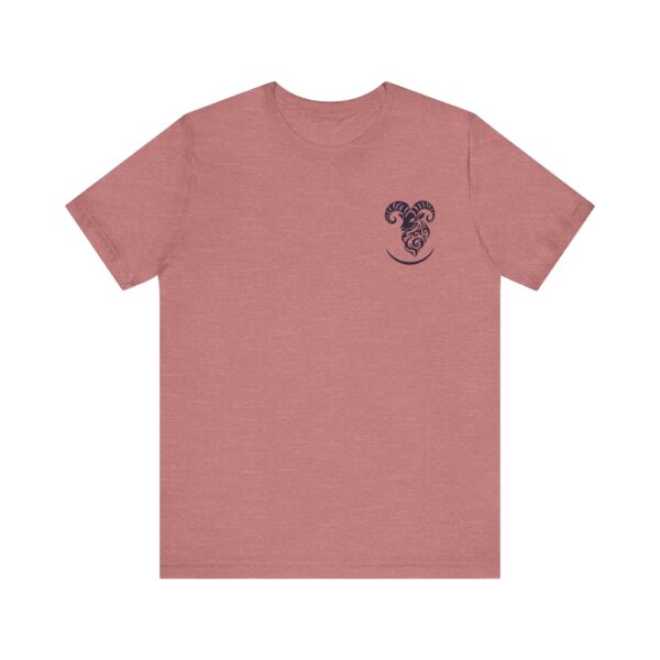 Minimalist Aries Zodiac T-Shirt with "No Risk, No Reward" - Unisex White Tee for Astrology Lovers - Image 9