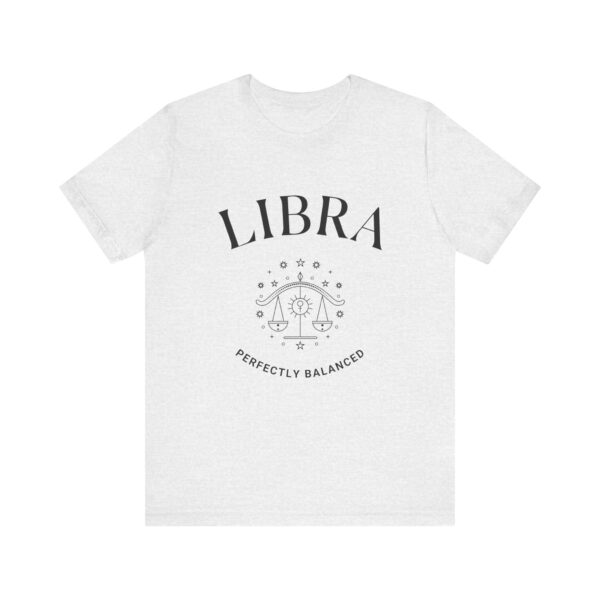 Minimalist Libra Zodiac T-Shirt - Unisex White Tee for Astrology Lovers - Image 5