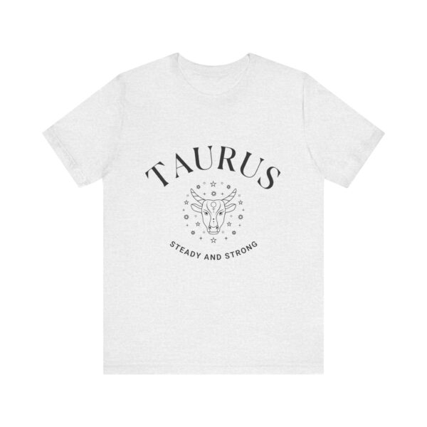 Minimalist Taurus Zodiac T-Shirt - Unisex White Tee for Astrology Lovers - Image 5