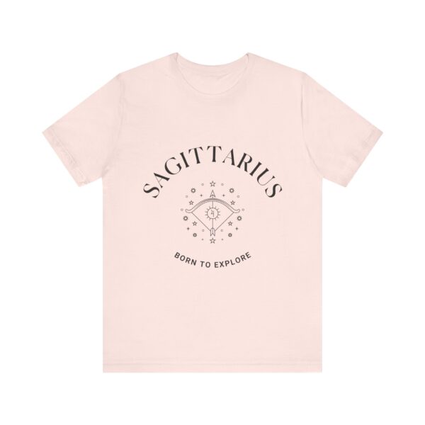 Minimalist Sagittarius Zodiac T-Shirt - Unisex White Tee for Astrology Lovers - Image 4