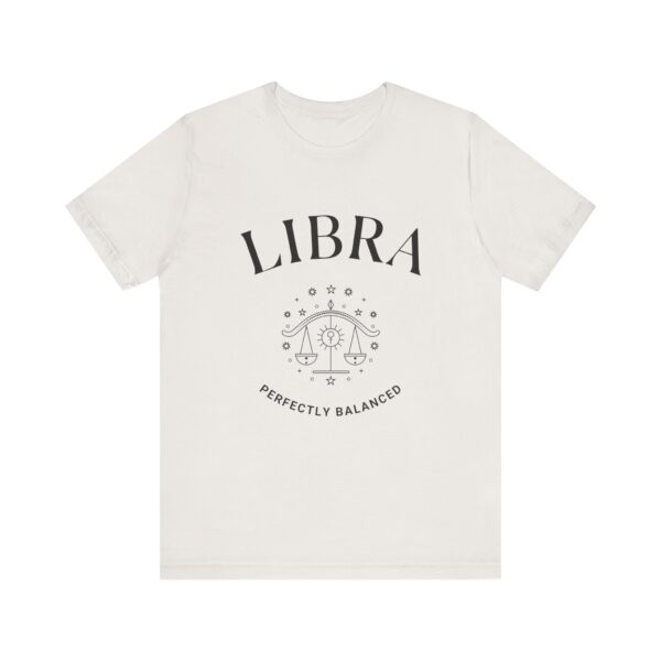 Minimalist Libra Zodiac T-Shirt - Unisex White Tee for Astrology Lovers - Image 7