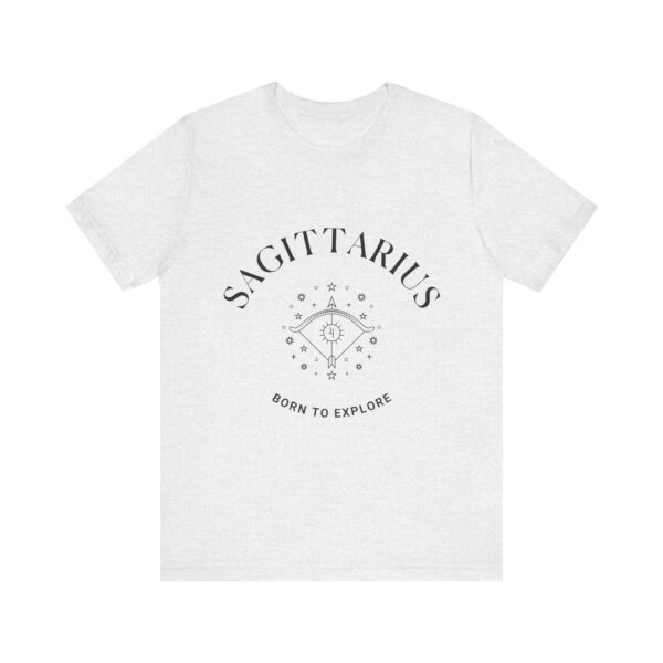 Minimalist Sagittarius Zodiac T-Shirt - Unisex White Tee for Astrology Lovers - Image 5