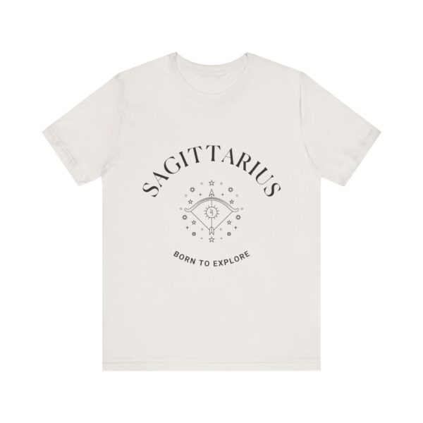 Minimalist Sagittarius Zodiac T-Shirt - Unisex White Tee for Astrology Lovers - Image 7