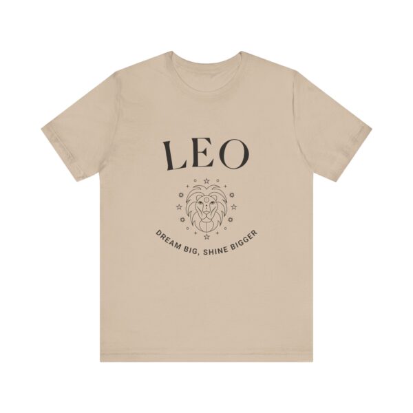 Minimalist Leo Zodiac T-Shirt - Unisex White Tee for Astrology Lovers - Image 8