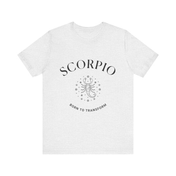 Minimalist Scorpio Zodiac T-Shirt - Unisex White Tee for Astrology Lovers - Image 5