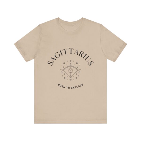 Minimalist Sagittarius Zodiac T-Shirt - Unisex White Tee for Astrology Lovers - Image 8