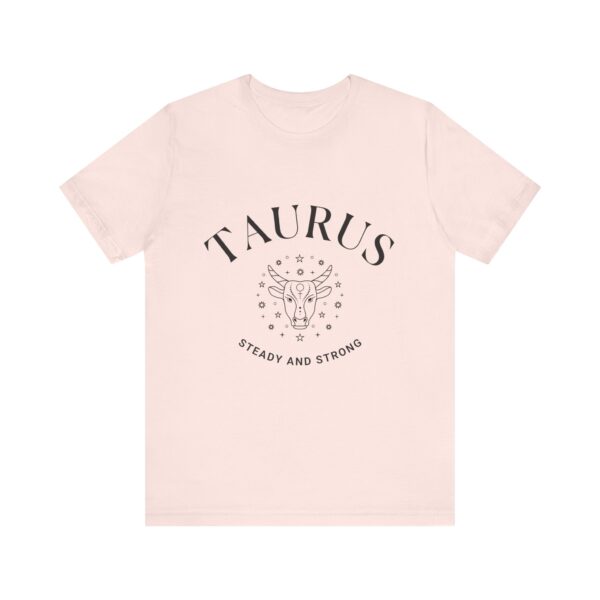 Minimalist Taurus Zodiac T-Shirt - Unisex White Tee for Astrology Lovers - Image 4