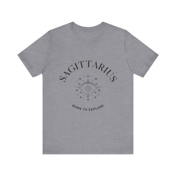 Minimalist Sagittarius Zodiac T-Shirt - Unisex White Tee for Astrology Lovers - Image 13