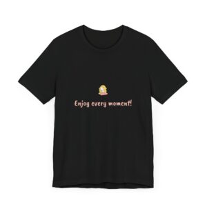 Virgo Girl T-Shirt – Cute Zodiac Tee, Astrology Gift, Earth Sign Shirt, 'Enjoy Every Moment!' Minimalist Virgo Aesthetic