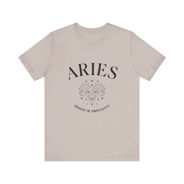 Minimalist Aries Zodiac T-Shirt - Unisex White Tee for Astrology Lovers - Image 16