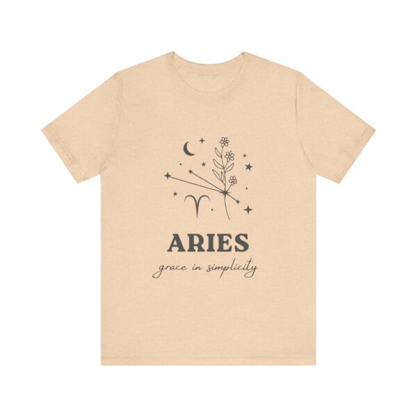 Minimalist Aries Zodiac T-Shirt - White Tee for Astrology Lovers - Image 9