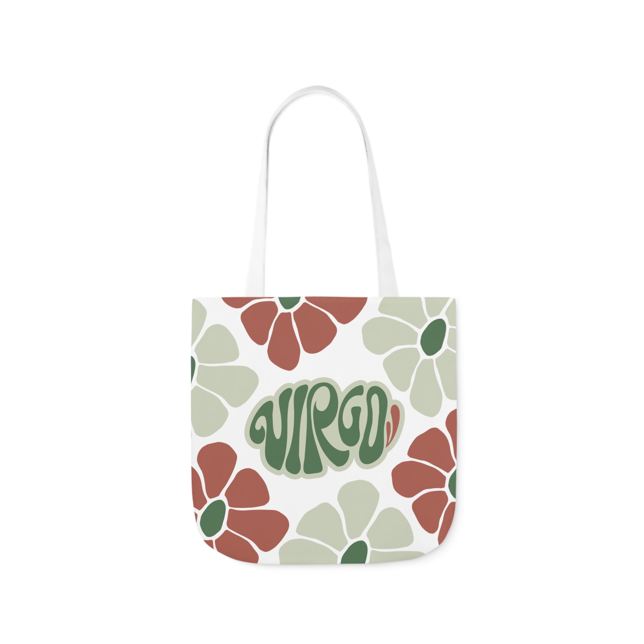 Beautiful Vintage Virgo Zodiac Tote Bag – Aesthetic Floral Astrology Gift for Virgo Women, Virgo Birthday Present, Virgo Sign Canvas Bag