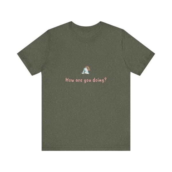 Aquarius Girl T-Shirt – Cute Zodiac Tee, Astrology Gift, Air Sign Shirt, 'How Are You Doing?' Minimalist Aquarius Aesthetic - Image 5