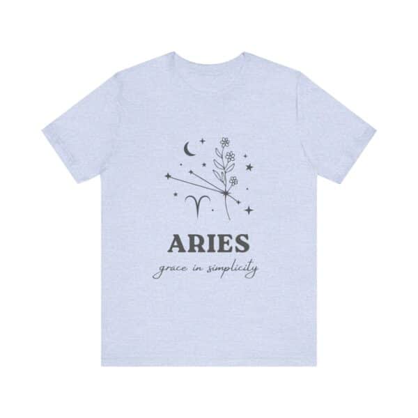 Minimalist Aries Zodiac T-Shirt - White Tee for Astrology Lovers - Image 13
