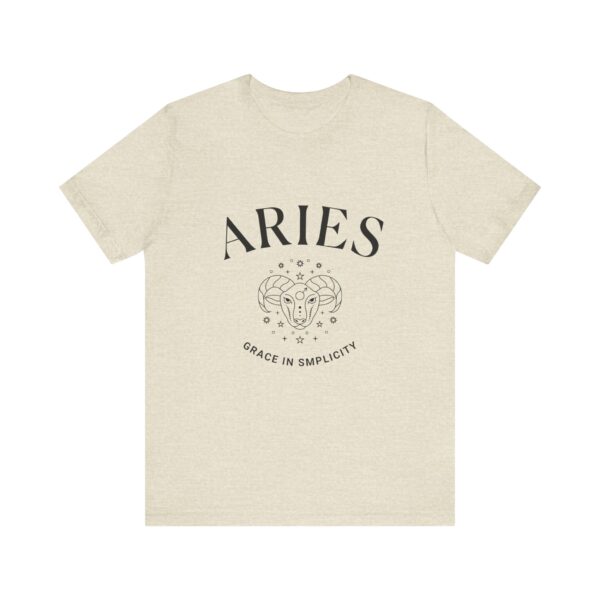 Minimalist Aries Zodiac T-Shirt - Unisex White Tee for Astrology Lovers - Image 14