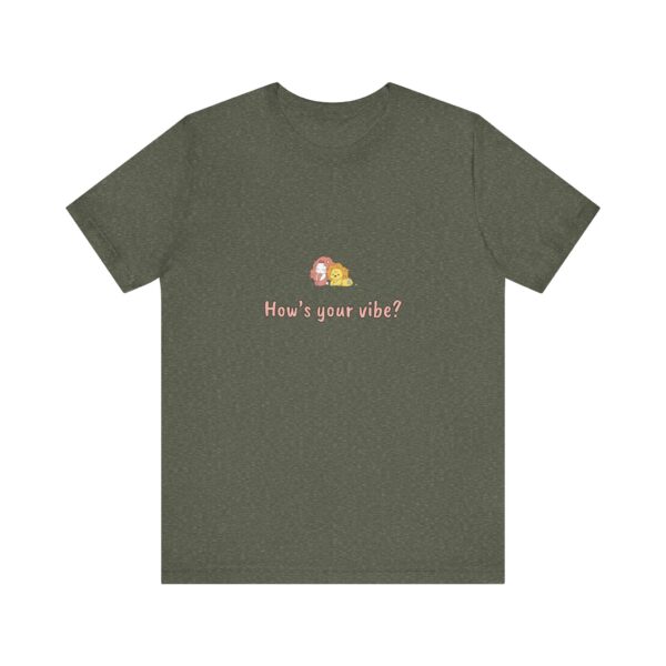 Leo Girl T-Shirt – Cute Zodiac Tee, Astrology Gift, Fire Sign Shirt, 'How’s Your Vibe?' Minimalist Leo Aesthetic - Image 5