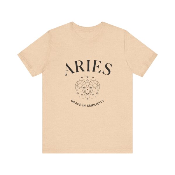 Minimalist Aries Zodiac T-Shirt - Unisex White Tee for Astrology Lovers - Image 13