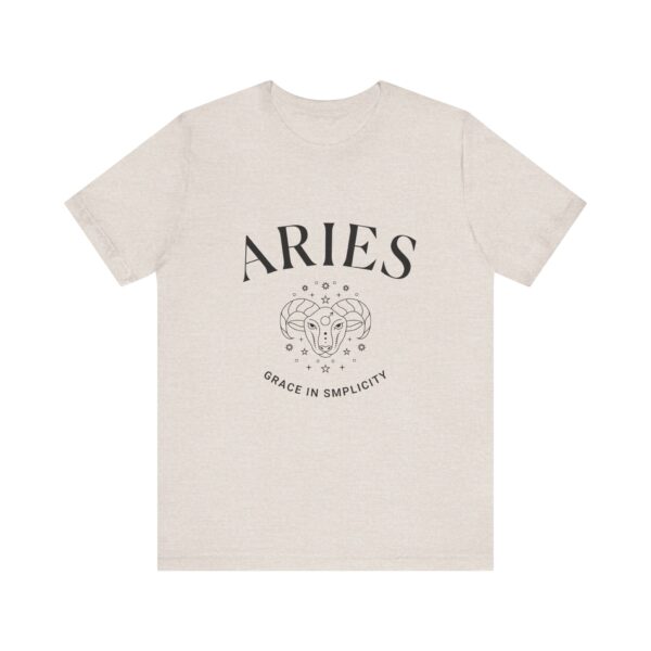 Minimalist Aries Zodiac T-Shirt - Unisex White Tee for Astrology Lovers - Image 12