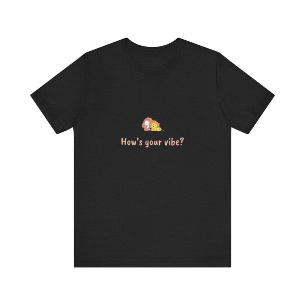 Leo Girl T-Shirt – Cute Zodiac Tee, Astrology Gift, Fire Sign Shirt, 'How’s Your Vibe?' Minimalist Leo Aesthetic - Image 4