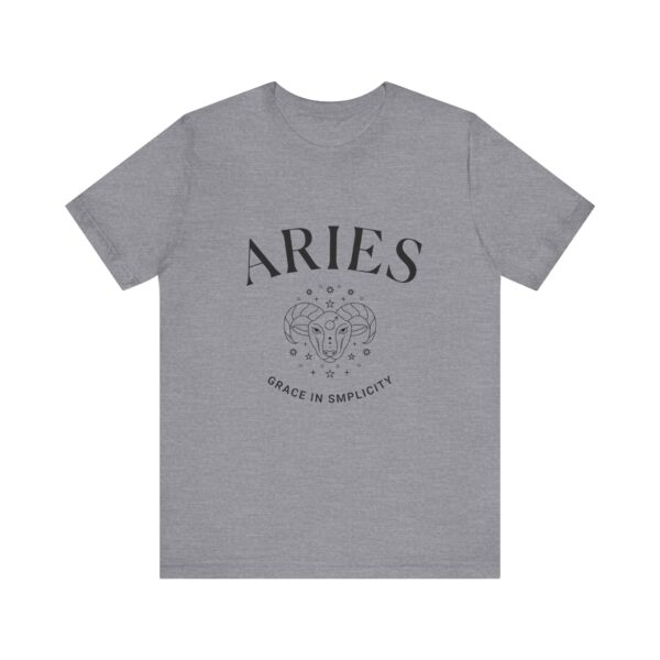 Minimalist Aries Zodiac T-Shirt - Unisex White Tee for Astrology Lovers - Image 18