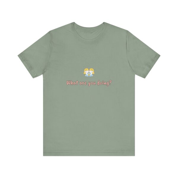 Gemini Girl T-Shirt – Cute Zodiac Tee, Astrology Gift, Air Sign Shirt, 'What Are You Doing?' Minimalist Gemini Aesthetic - Image 6
