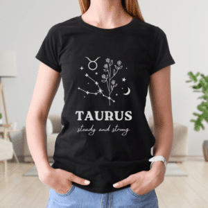 Custom Taurus Zodiac Design T-shirt, Custom Tee, Astrology Lover Shirt, Stylish Trendy Oversized Tee, Stylish Gift, Personalized Gift