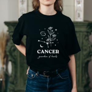 Custom Cancer Zodiac Design T-shirt, Custom Tee, Astrology Lover Shirt, Stylish Trendy Oversized Tee, Stylish Gift, Personalized Gift