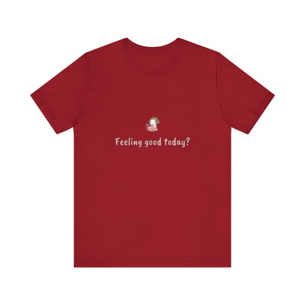 Cancer Girl T-Shirt – Cute Zodiac Tee, Astrology Gift, Water Sign Shirt, 'Feeling Good Today?' Minimalist Cancer Aesthetic - Image 7