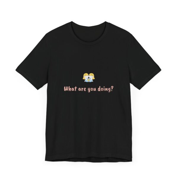 Gemini Girl T-Shirt – Cute Zodiac Tee, Astrology Gift, Air Sign Shirt, 'What Are You Doing?' Minimalist Gemini Aesthetic