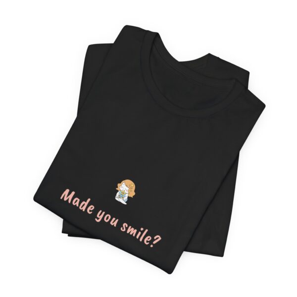 Libra Girl T-Shirt – Cute Zodiac Tee, Astrology Gift, Air Sign Shirt, 'Made You Smile?' Minimalist Libra Aesthetic - Image 2