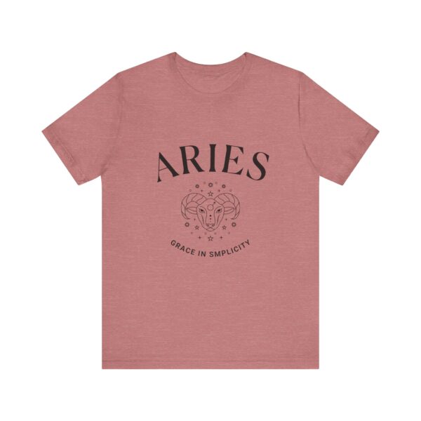 Minimalist Aries Zodiac T-Shirt - Unisex White Tee for Astrology Lovers - Image 10