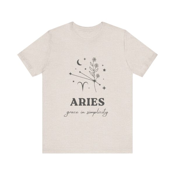 Minimalist Aries Zodiac T-Shirt - White Tee for Astrology Lovers - Image 8