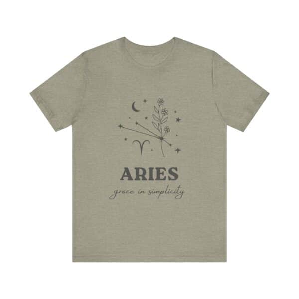 Minimalist Aries Zodiac T-Shirt - White Tee for Astrology Lovers - Image 11