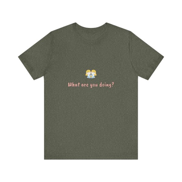 Gemini Girl T-Shirt – Cute Zodiac Tee, Astrology Gift, Air Sign Shirt, 'What Are You Doing?' Minimalist Gemini Aesthetic - Image 5